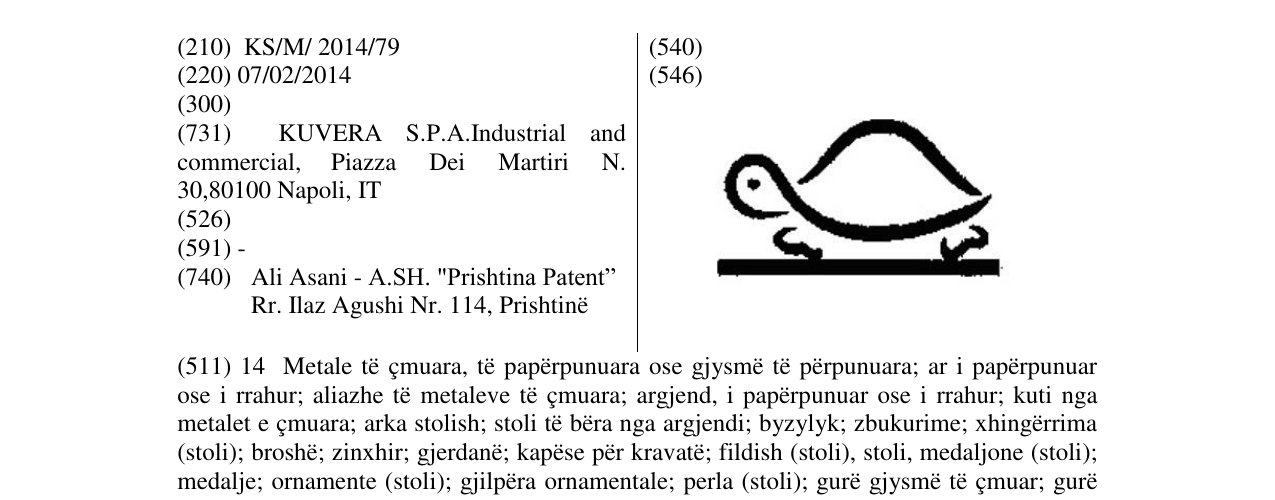 Zëri i markës Markë figurative në buletin