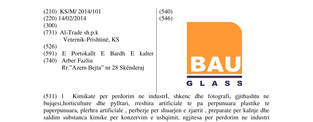 Zëri i markës BAU GLASS në buletin