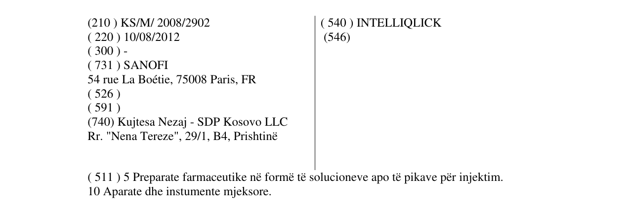 Zëri i markës INTELLIQLICK në buletin