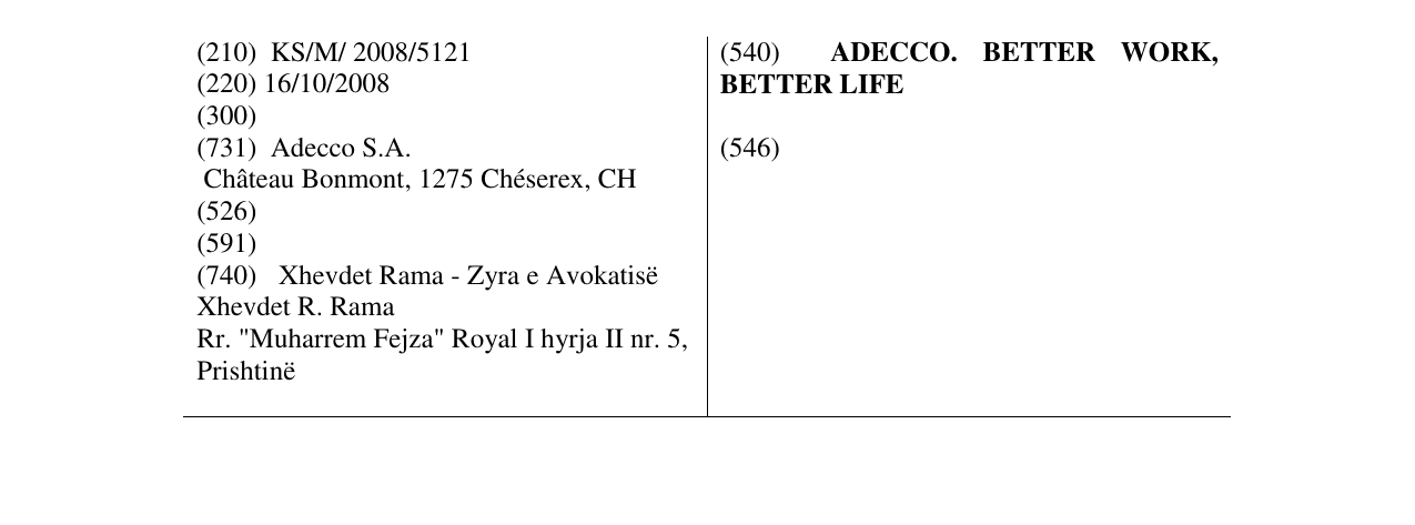 Zëri i markës ADECCO. BETTER WORK, BETTER LIFE në buletin