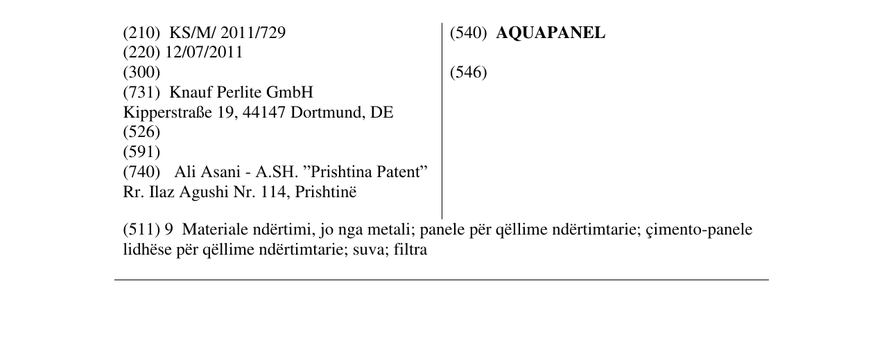 Zëri i markës AQUAPANEL në buletin