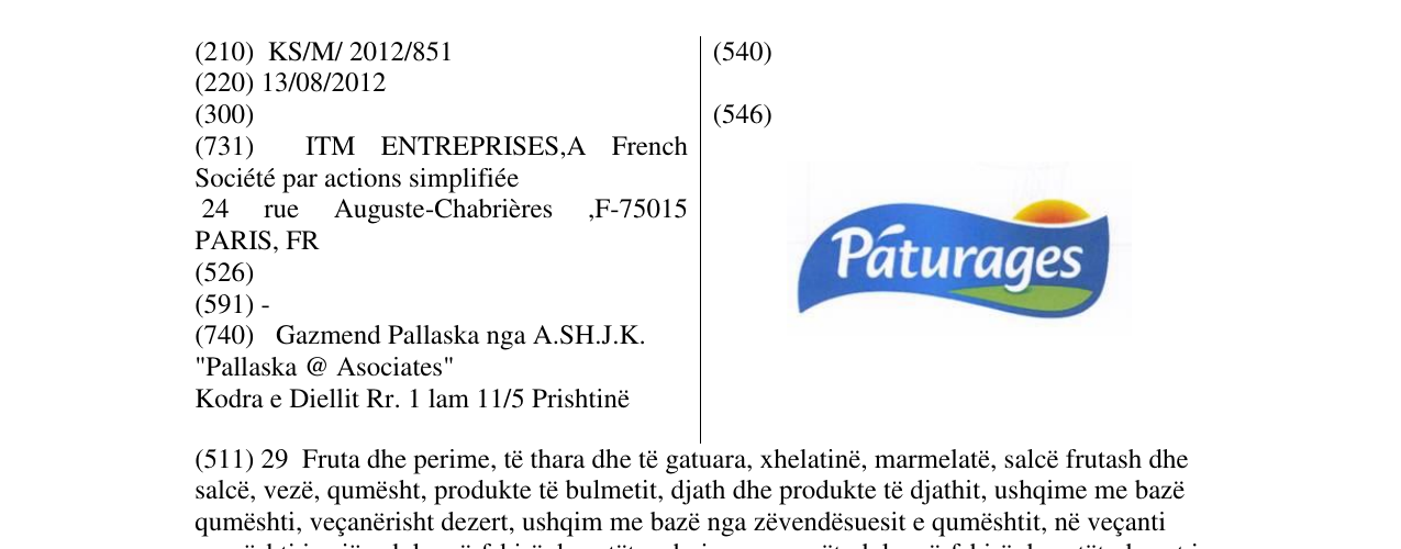 Zëri i markës Markë figurative në buletin