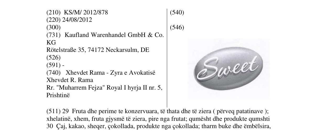 Zëri i markës Markë figurative në buletin