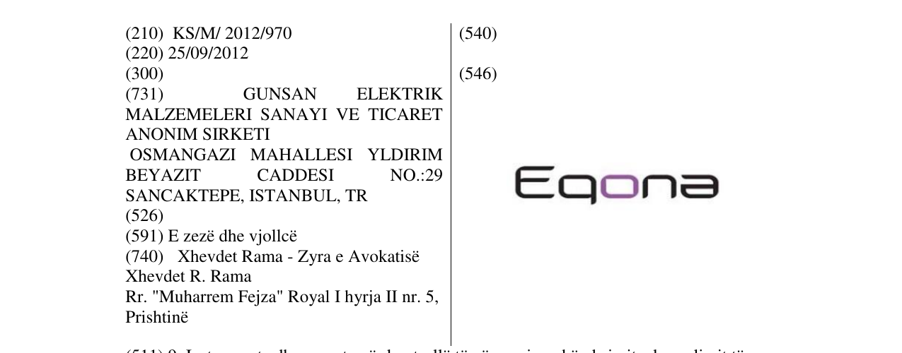 Zëri i markës Markë figurative në buletin