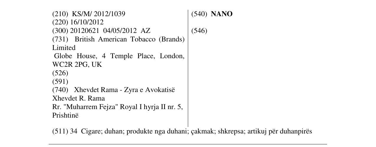Zëri i markës NANO në buletin