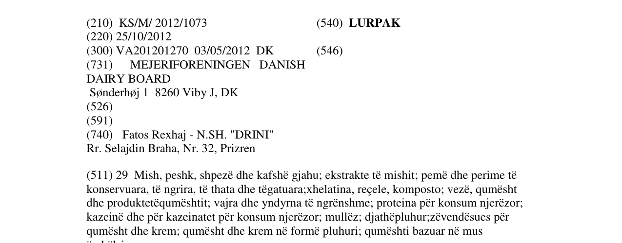 Zëri i markës LURPAK në buletin