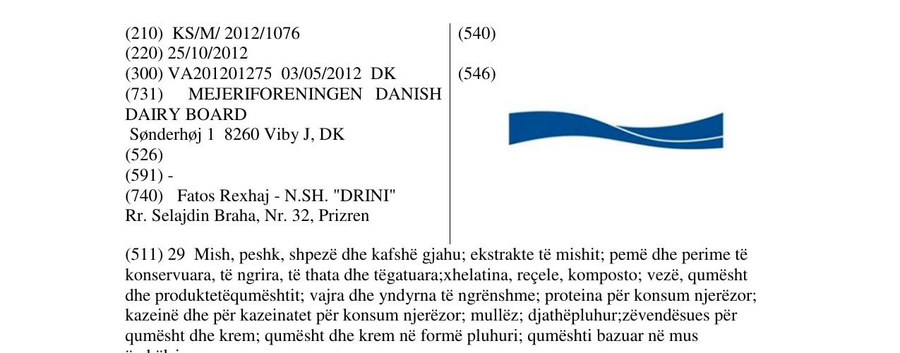 Zëri i markës Markë figurative në buletin