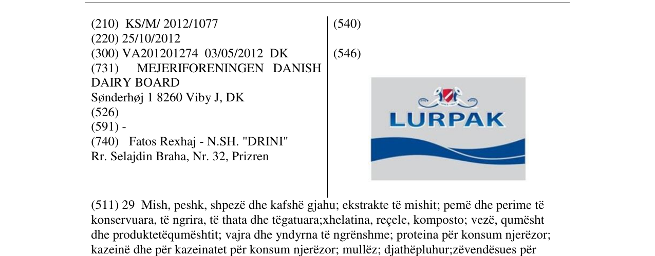 Zëri i markës Markë figurative në buletin