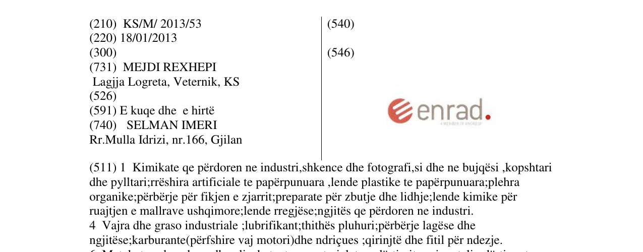 Zëri i markës Markë figurative në buletin