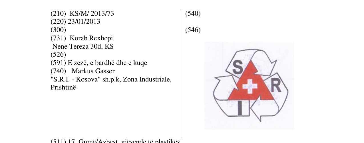 Zëri i markës SRI në buletin
