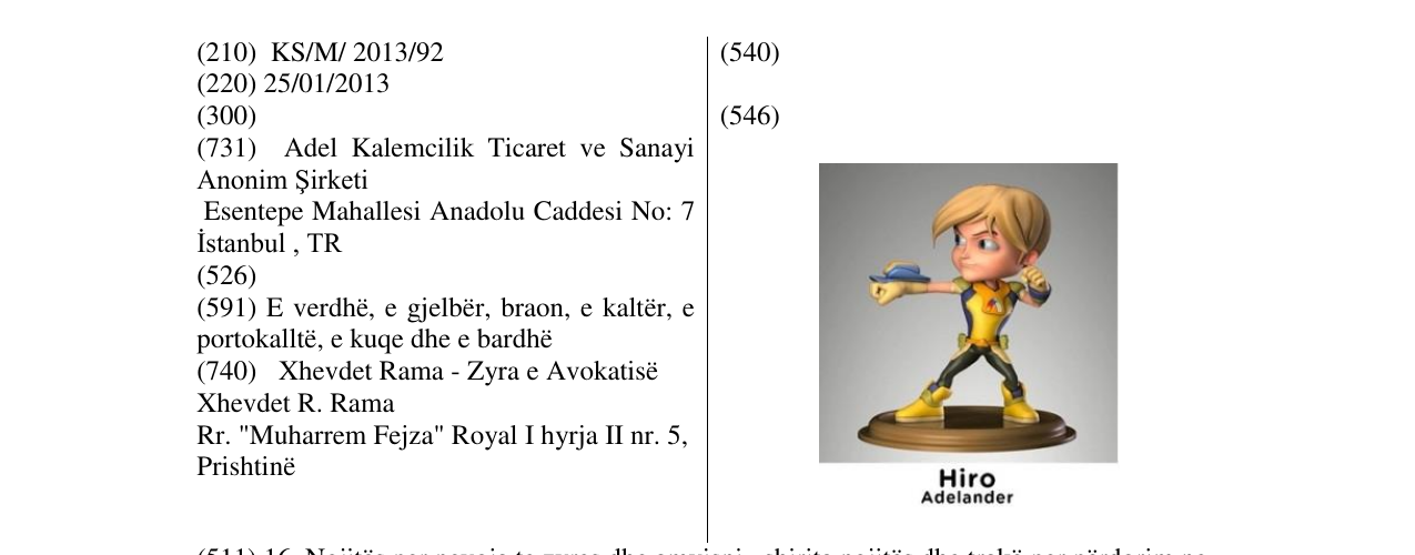 Zëri i markës Markë figurative në buletin