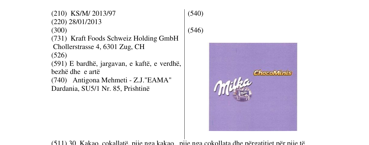 Zëri i markës Markë figurative në buletin