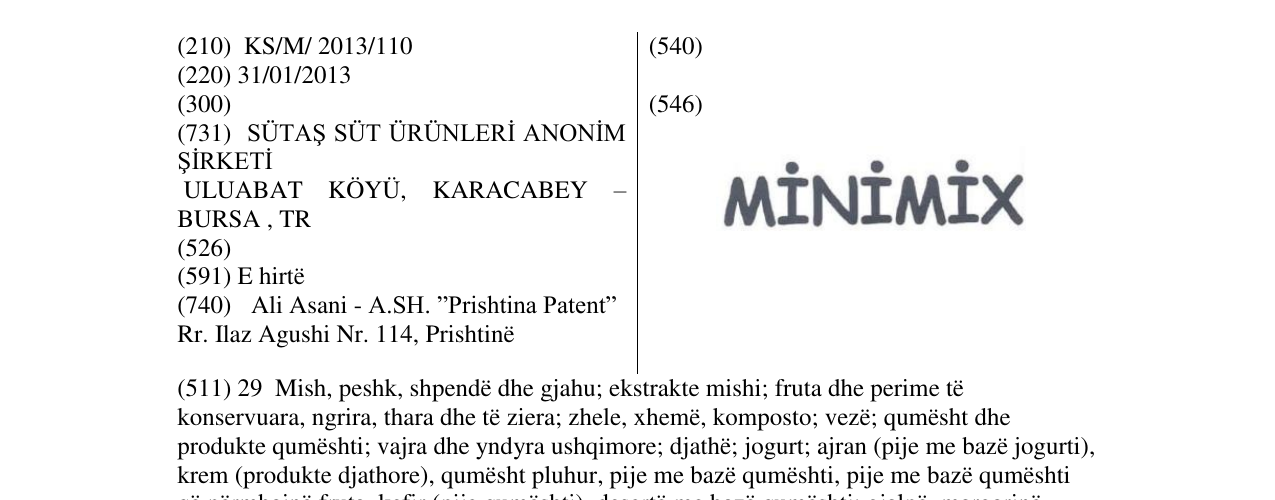 Zëri i markës Markë figurative në buletin