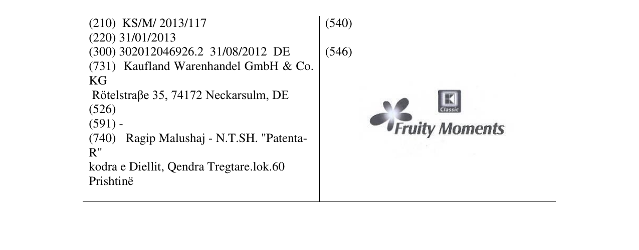 Zëri i markës Markë figurative në buletin