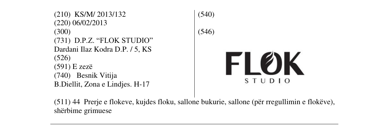 Zëri i markës Markë figurative në buletin