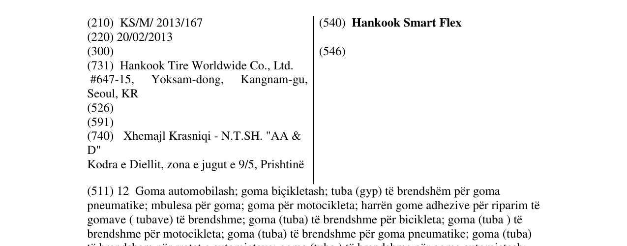 Zëri i markës Hankook Smart Flex në buletin