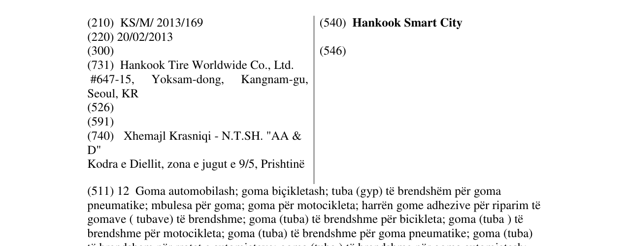 Zëri i markës Hankook Smart City në buletin