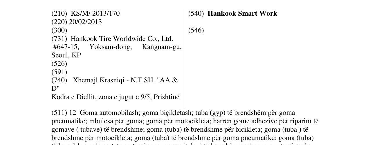 Zëri i markës Hankook Smart Work në buletin