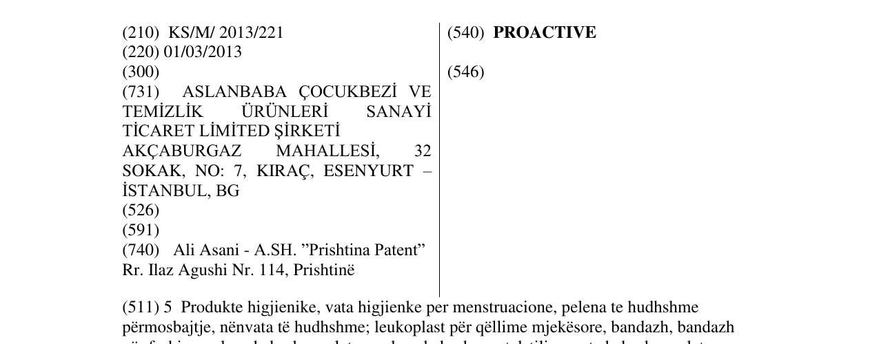 Zëri i markës PROACTIVE në buletin