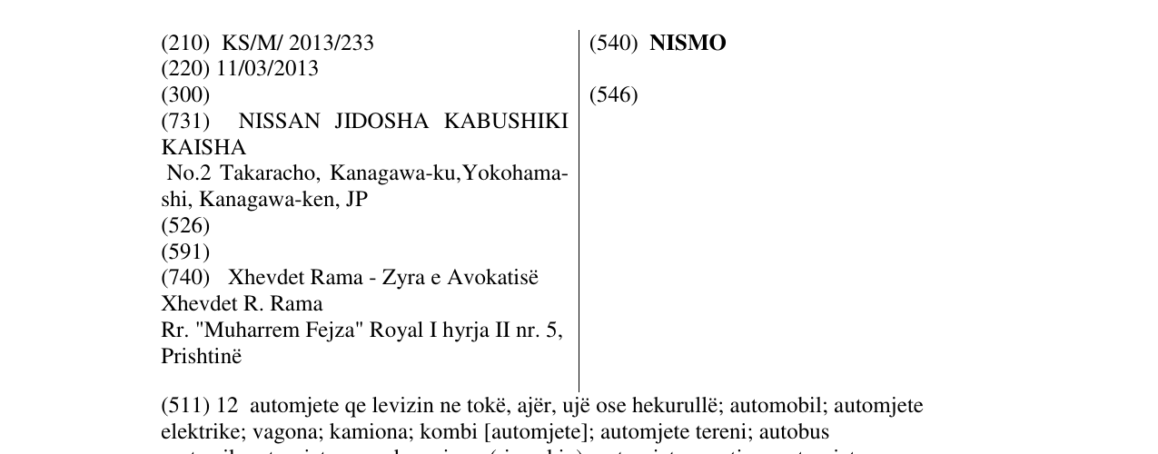 Zëri i markës NISMO në buletin