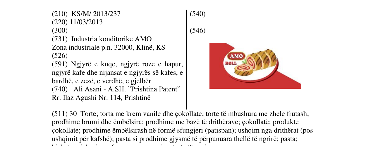 Zëri i markës AMO ROLL në buletin