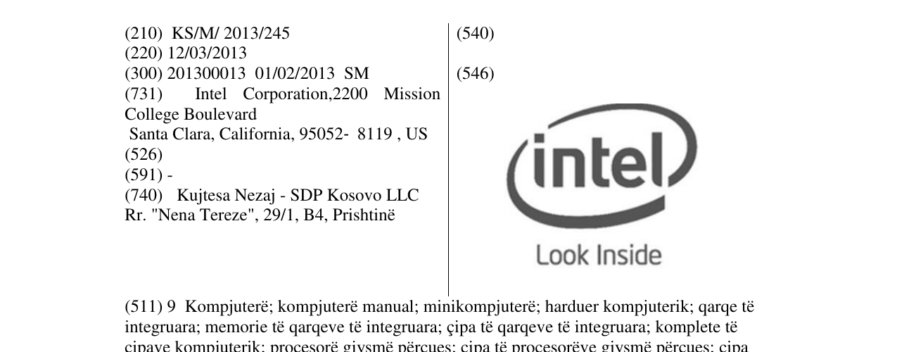 Zëri i markës intel look inside në buletin