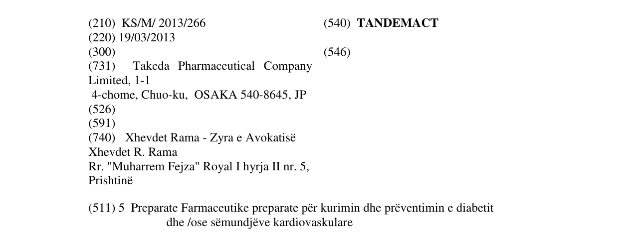 Zëri i markës TANDEMACT në buletin
