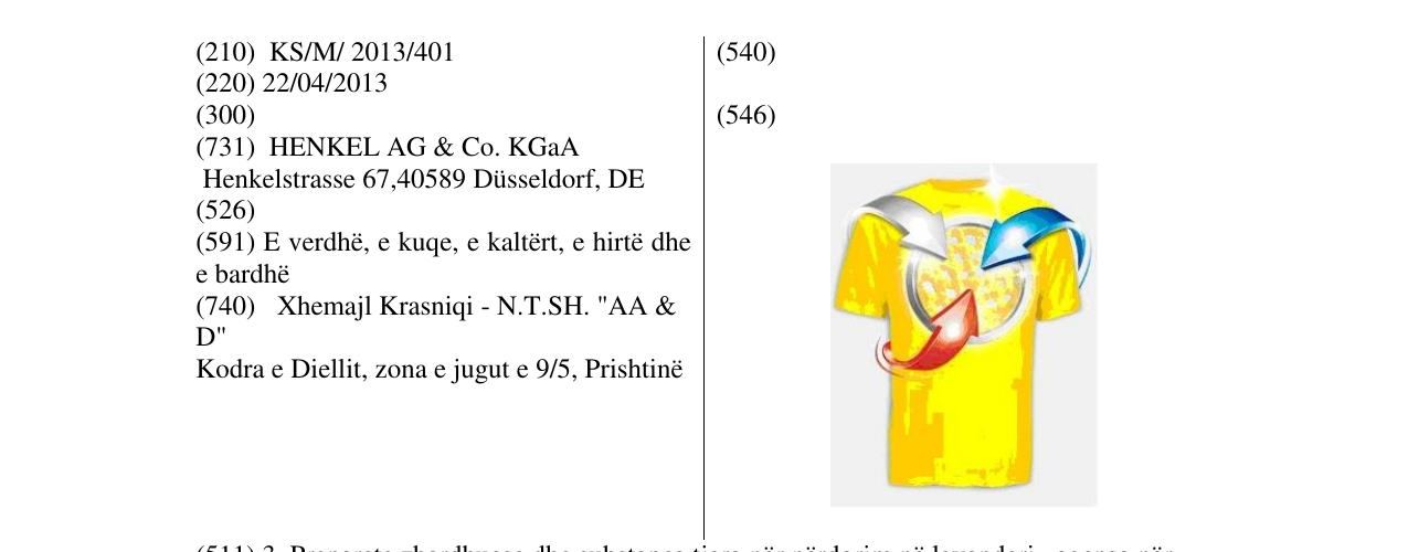 Zëri i markës Markë figurative në buletin