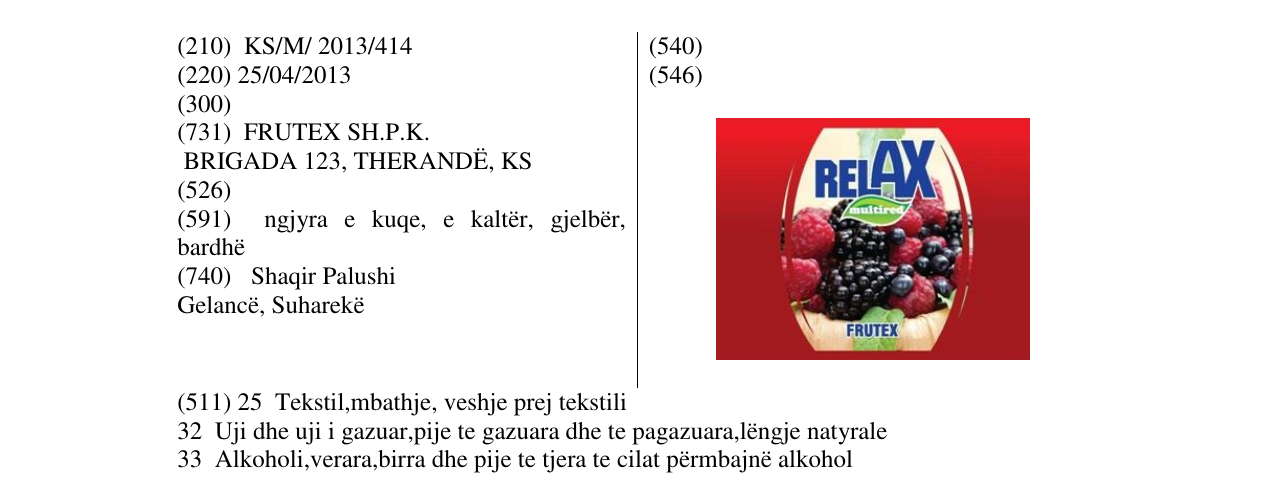 Zëri i markës RELAX multired në buletin