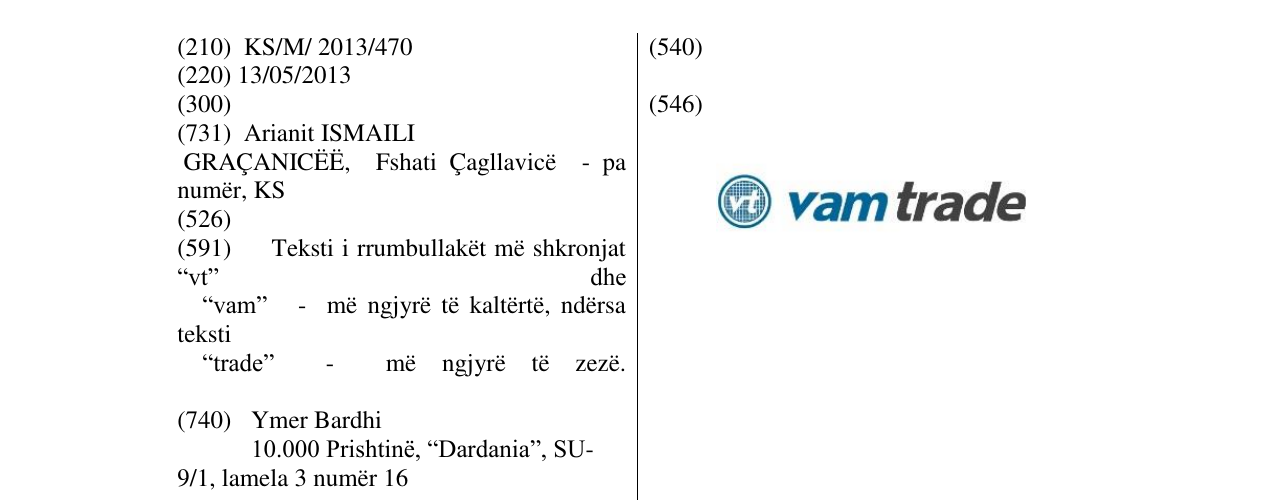 Zëri i markës vt vamtrade në buletin