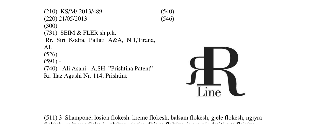 Zëri i markës R Line në buletin