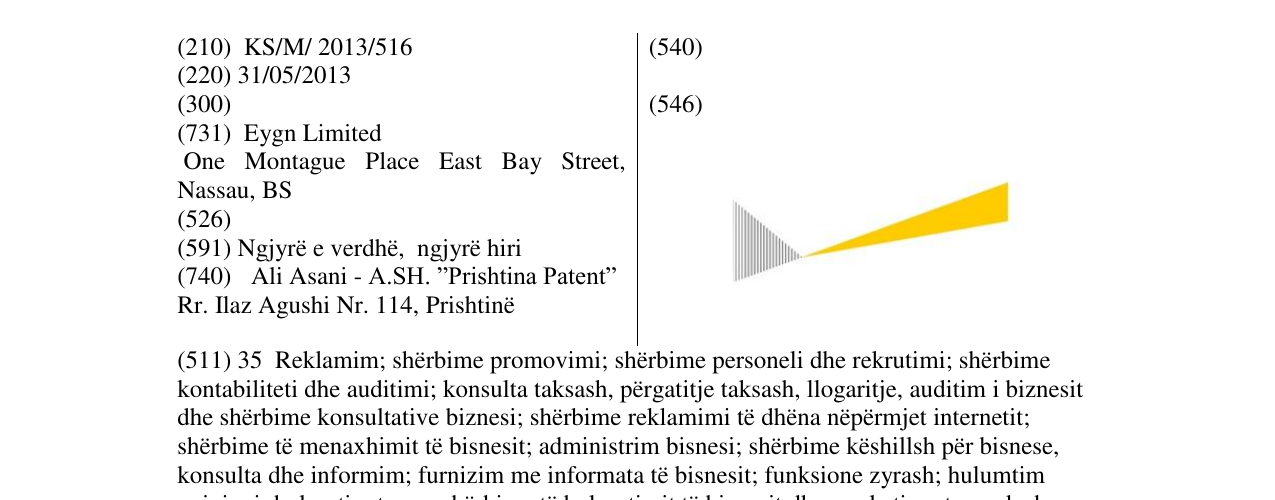 Zëri i markës Markë figurative në buletin