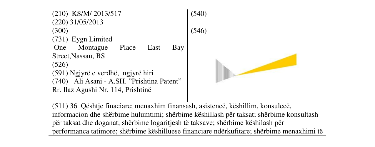 Zëri i markës Markë figurative në buletin
