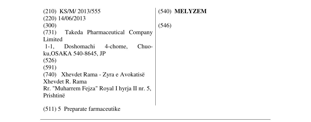 Zëri i markës MELYZEM në buletin