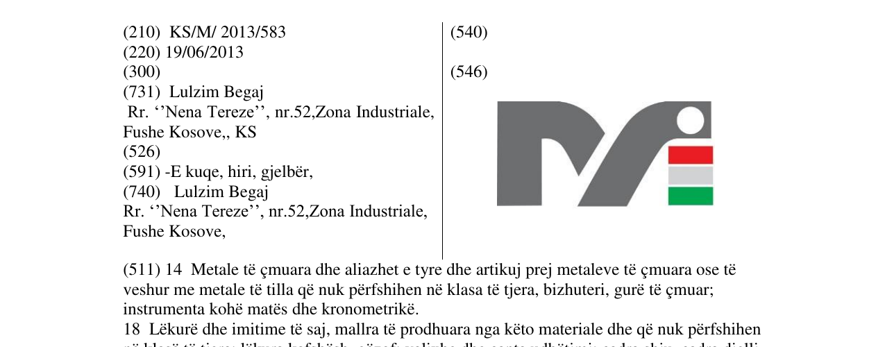 Zëri i markës M në buletin