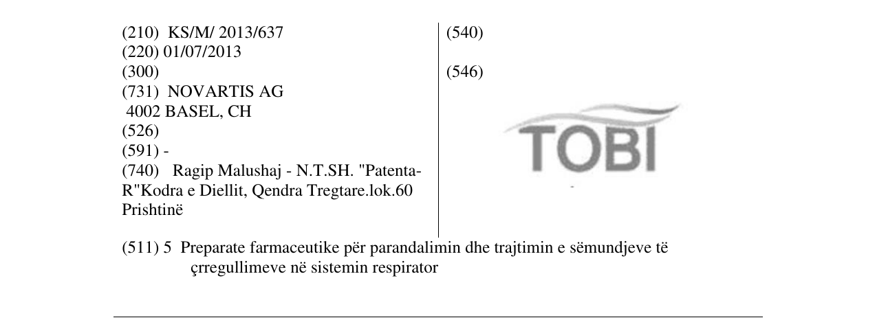 Zëri i markës TOBI në buletin