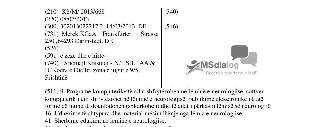Zëri i markës MSdialog Opening a new dialogue in MS në buletin