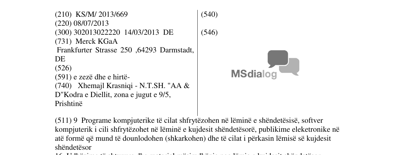 Zëri i markës MSdialog në buletin