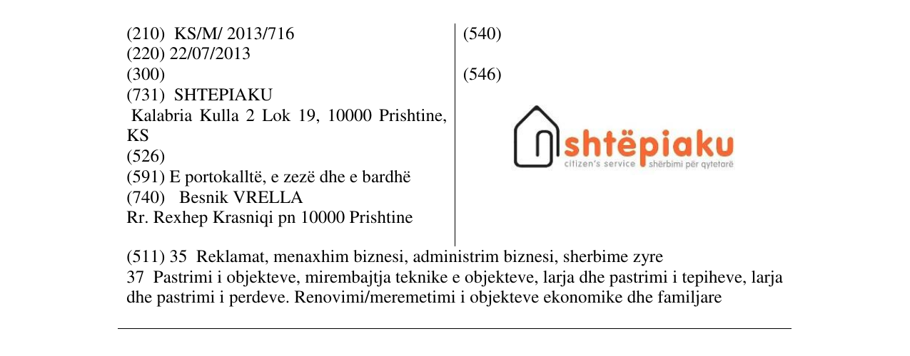 Zëri i markës shtëpiaku në buletin