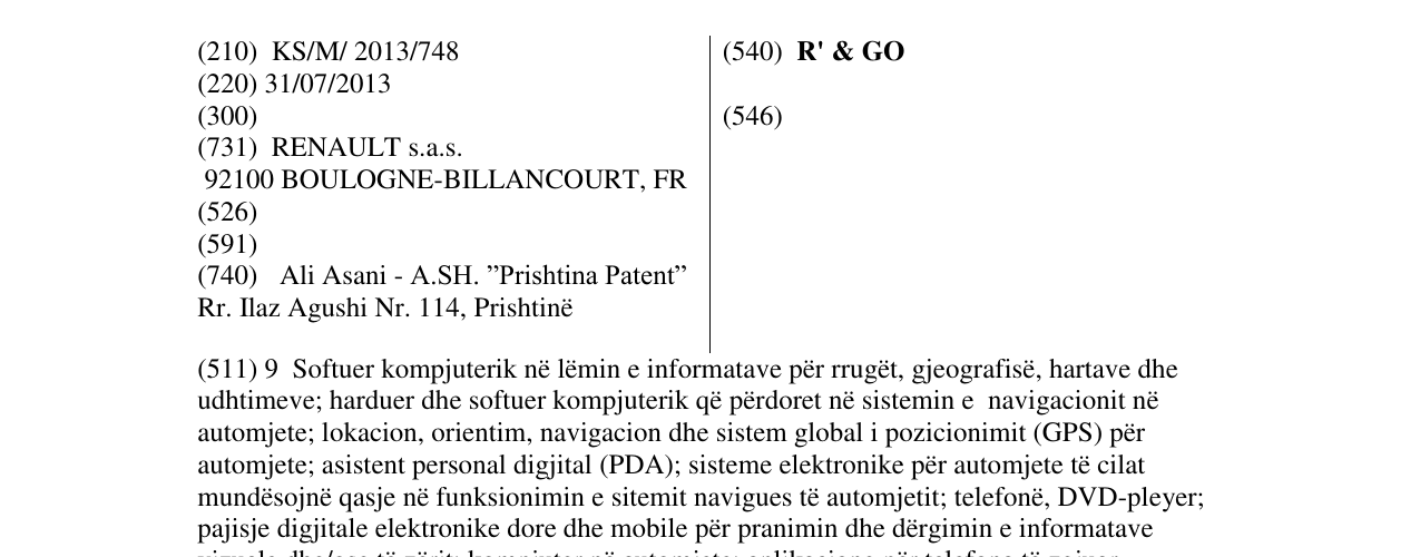 Zëri i markës R' & GO në buletin