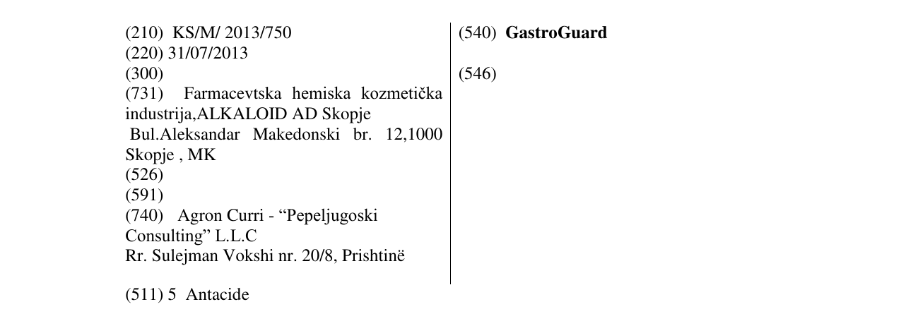 Zëri i markës GastroGuard në buletin