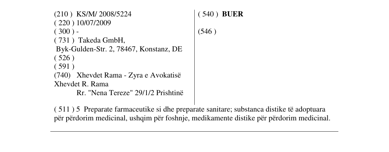 Zëri i markës BUER në buletin