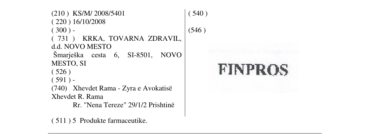 Zëri i markës FINPROS në buletin
