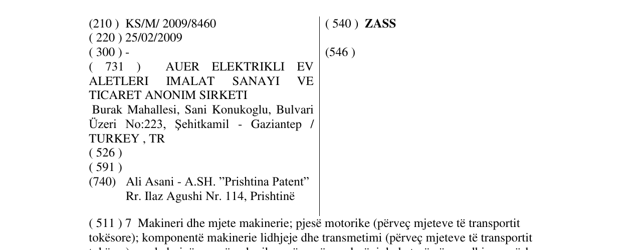 Zëri i markës ZASS në buletin