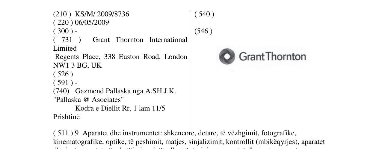 Zëri i markës Grant Thornton në buletin