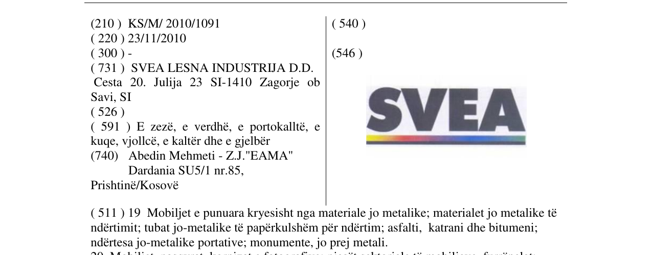 Zëri i markës Markë figurative në buletin