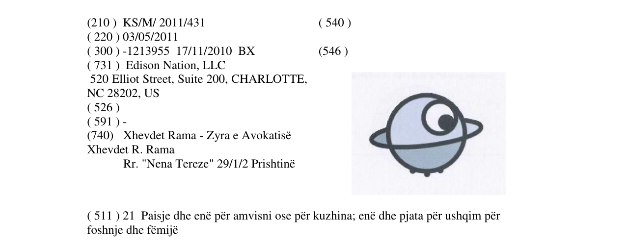 Zëri i markës Markë figurative në buletin