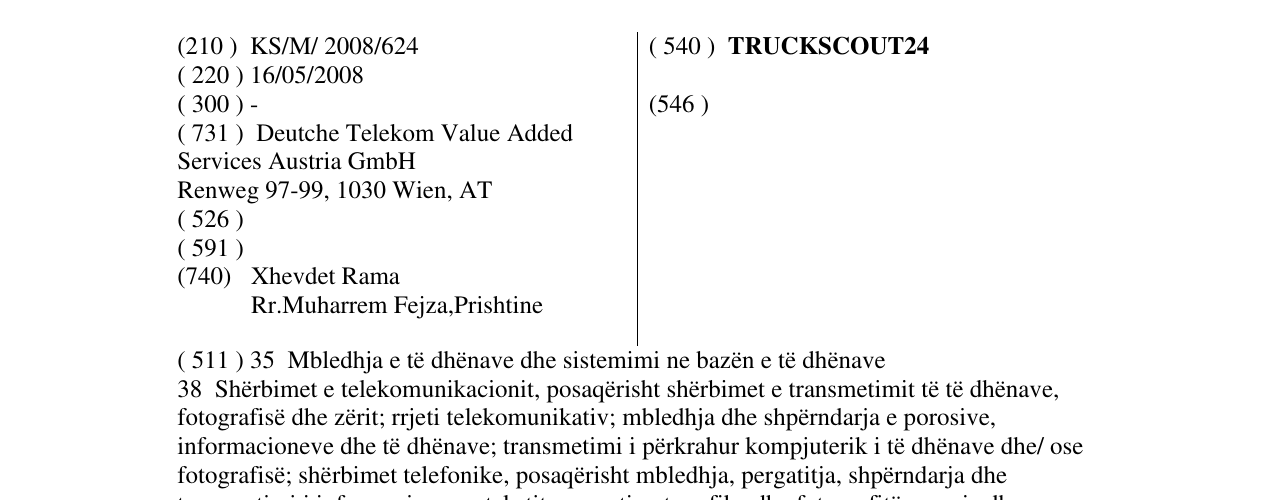 Zëri i markës TRUCKSCOUT24 në buletin