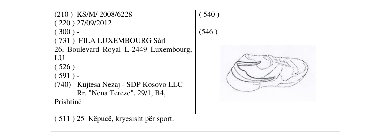 Zëri i markës Markë figurative në buletin