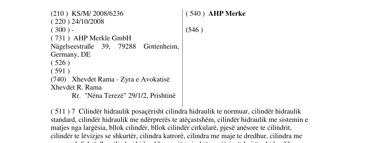 Zëri i markës AHP Merke në buletin